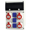 SCAME Zásuvková rozvodnica BLOCK, 2x16A+2x32A/400V/5P + 3x230V, s možnosťou istenia, IP54