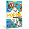 POPPIK Vzdelávací samolepkový plagát Legrační zvieratká