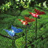 Solárna lampa - zapichovateľná / zavesiteľná - motýľ - viac druhov - 12 x 6 x 21,5 cm - 4 LED