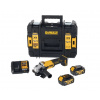 Dewalt Aku uhlová brúska s bezuhlíkovým motorom 18V XR, 125 mm, 2x 4 Ah DCG407M2T