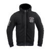 Pánska mikina W-TEC Black Heart Kustom Kulture Hoodie s aramidom Farba čierna, Veľkosť L
