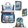 BAAGL Zippy Spaceman, školský set 3-dielny, aktovka+taška na prezuvky+box A4