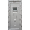 Vedlejší plastové vchodové dveře Soft 2023-78 Bílá/Bílá 75x195cm, Levé, Dovnitř