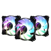 Zalman ZM-IF120 3pack+ ZM-4PALC controller 120mm Milky White aRGB Fan infinity effect Počítačová skriňa Ventilátor 12 cm Čierna (ZM-IF120A3)