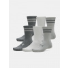 Unisex ponožky Under Armour UA Essential 6pk Crew čierna | biela | šedá L Under Armour 198634334230