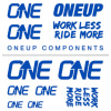 ONEUP Decal kit - nálepky Farba: Blue