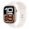Apple Watch Series 10 46 mm ružovo zlatý hliník so svetlo rumenným športovým remienkom S/M MWWT3QC/A