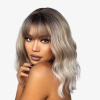 Parochňa syntetické blond vlnité vlasy LC030-1