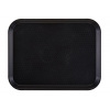 Polypropylénová tácka fast food, stredná, Cambro, čierna, Čierna, 300x410x(H)19mm