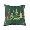Obliečka na vankúš - Dekoračný vankúšik Inari 40 x 40 cm (Vianočné vankúše 40x40 cm zlaté vianočné stromčeky)