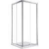 KOLO GEO rohový sprchový kút 80x80x190, Reflex,Posuv.d,StriebroLesk,ČíreSk GEB 560.112.00.3