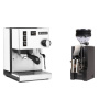 Rancilio Silvia E, biela + Eureka Mignon Zero, CR black