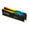 KINGSTON DIMM DDR5 64GB (Kit of 2) 6000MT/s CL30 Non-ECC FURY Beast RGB EXPO, Černá