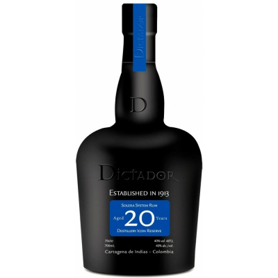 Dictador 20 Y.O., 40%, 0.7 L (čistá fľaša)