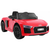 RAMIZ ELEKTRICKÉ AUTÍČKO AUDI R8 SPYDER RS EVA - NELAKOVANÉ - ČERVENÉ - 2x6V7Ah - 2x45W - 2025