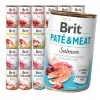 BRIT Pate & Meat Krmivo pre psov Mix príchutí 24 x 400 g