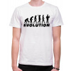 Fajntričko Tričko - Evolúcia Policajt, Farba biela, Strih/ Variant Pánsky/UNISEX
