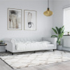 vidaXL Denná posteľ biela 90x200 cm umelá koža - Biela - 184768-118752