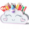 Organizér na písací stôl Oblačik Jednorožec Držiak na ceruzky peračník EKO 3D