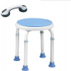 CEEDIR Sprchová stolička 36-51 cm Výškovo nastaviteľná sprchová stolička s rukoväťou Kúpeľňová stolička 360° otočná sprchová pomôcka pČervenáišmykové sprchové sedadlo (typ C, s rukoväťou) CEEDIR