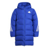 adidas Kids' Future Icons Hooded Long Sleeve Puffer Jacket Semi Blue 7-8 Years