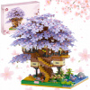 KONŠTRUKČNÉ KOCKY STROM BONSAI ČEREŠŇOVÝ KVET STROM DARČEK 2229 DIELIKOV