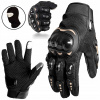 PÁNSKE MOTOCYKLOVÉ RUKAVICE CARBON ČIERNE BLACK GARTIS ENDURO CROSS SKÚTER