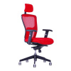 OFFICE PRO s.r.o. Kancelárska stolička DIKE s podhlavníkom, červená