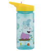 Plastová hranatá fľaša s výsuvnou slamkou Peppa Pig, Tritan 530ml, 41214