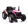 LEAN CARS Traktor HC-306 Ružový 24V na batérie