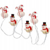 Solight LED okenní řetěz Santa 6x LED přísavný 120cm 2x AA 1V251