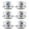 Porcelánové šálky na kávu a čaj s tanierikmi MONDEX JOY 250 ml 6 ks.