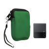 kwmobile Neoprene telefon Pouch Size XXS - 3 / 3,5 - Mini Universal Cell Sleeve Mobile Bag with Zipper, Wrist řemínek - mechová zelená