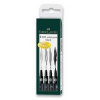 Popisovač Faber-Castell 167100 Pitt Artist Pen sada 4 ks, S, F, M, B, čierne