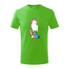 Jednorožec prdí - Tričko detské bavlnené - 104-110cm / 3-4 roky ( Apple Green )