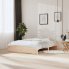 vidaXL Posteľný rám masívne drevo 160x200 cm 814959