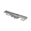 Alcadrain Odtokové žľaby - Sprchový žľab Professional 55 cm, s okrajom pre plný rošt, zvislý odtok, nerezová APZ1006-550