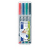 Nepermanentný popisovač, sada, OHP, 0,6 mm, STAEDTLER Lumocolor 316 F, 4 rôzne farby