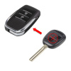 Náhradný kryt kľúča - Toyota / planžeta TOY48 (2-tlačidlový) prestrojovací
