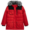 Detská bunda - Parka bunda 4f 128 (Młyroca bunda 4f Detská termoaktívna zima)