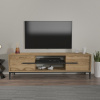 TV stolík Eslem - Oak, Black