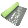 LIFEFIT YOGA MAT TPE, 183x61x0,5cm, dvojvrstvová, zeleno-šedá