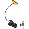 Wireless lamp Glocusent ET-Head GLCSNTA1801 clip-on book light, USB-C 650mAh timer Black