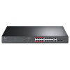TP-LINK TP-Link TL-SL1218MP - 16-portový 10 / 100Mb / s + 2-portový gigabitový Unmanaged PoE Switch