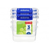Sistema Krabička na potraviny sada 3 ks 2 klipy 400 ml