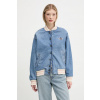 Džínsová bomber bunda Guess Jeans prechodná, oversize, W5GN75 D5M4A W5GN75.D5M4A modrá M