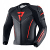Kožená bunda Rebelhorn Fighter Black/Flo Red 46