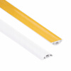 PVC maska - Samolepiaca káblová lišta z PVC - 200 cm, biela, 40 mm