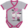 Dětské body s bočním zapínáním krátký rukáv New Baby Love Mouse Barva: Růžová, Velikost: 50
