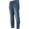 Lahti Pro Modré strečové denim joggers, 